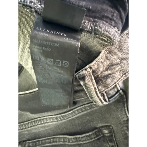 AllSaints Reed Slim Jeans – Grey Wash (W32) - Picture 4 of 4